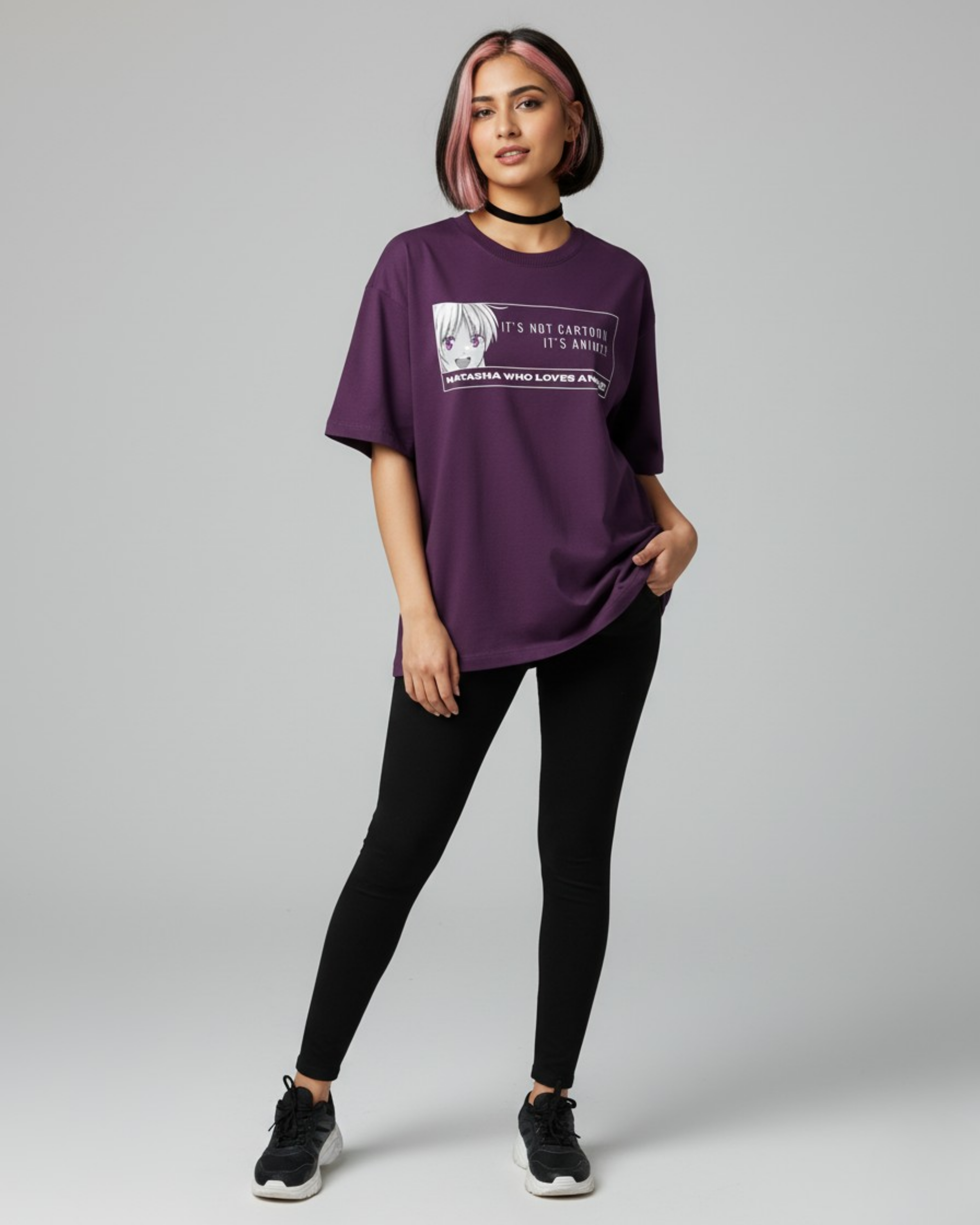 Anime aikō-ka Oversized T-Shirt