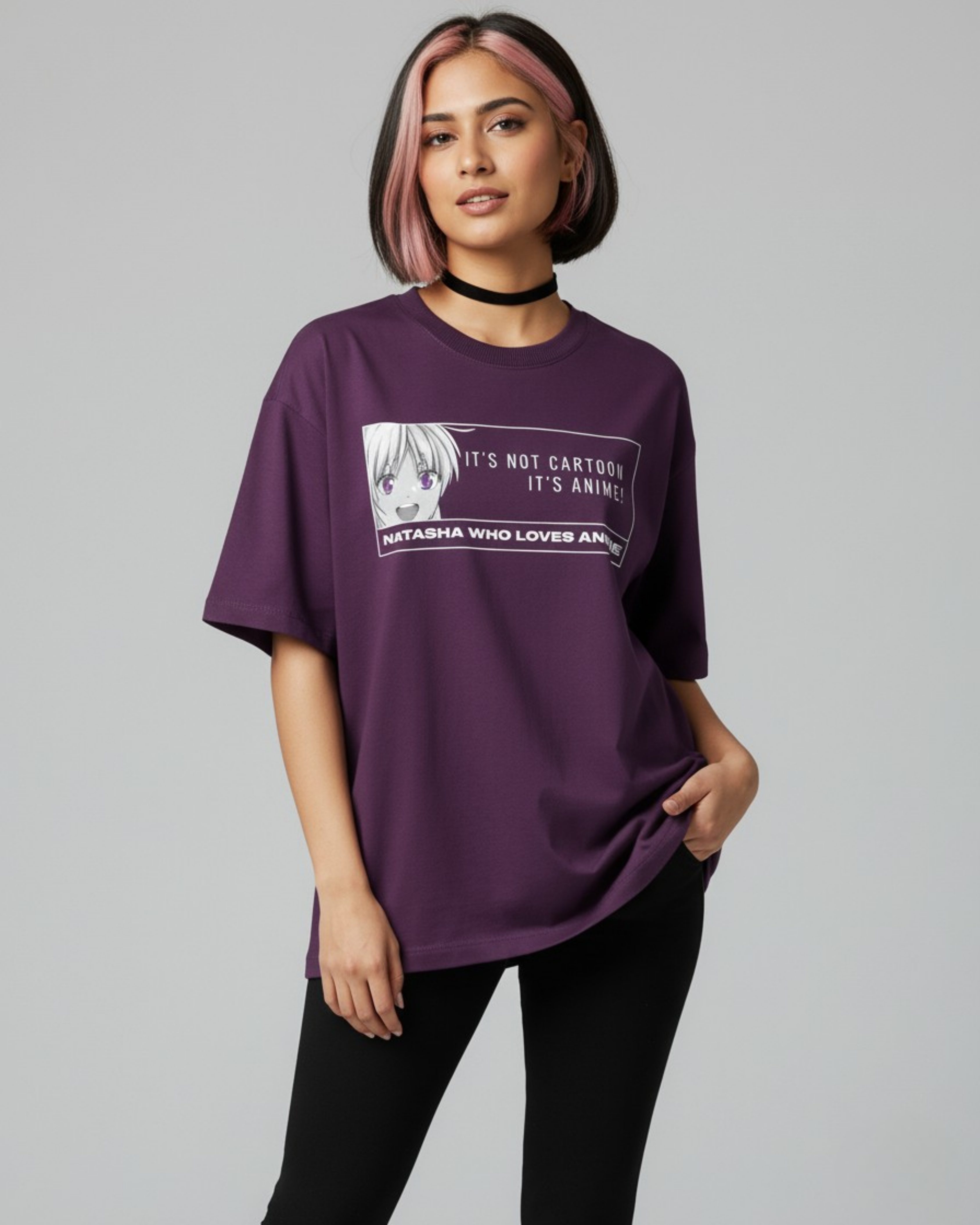 Anime aikō-ka Oversized T-Shirt