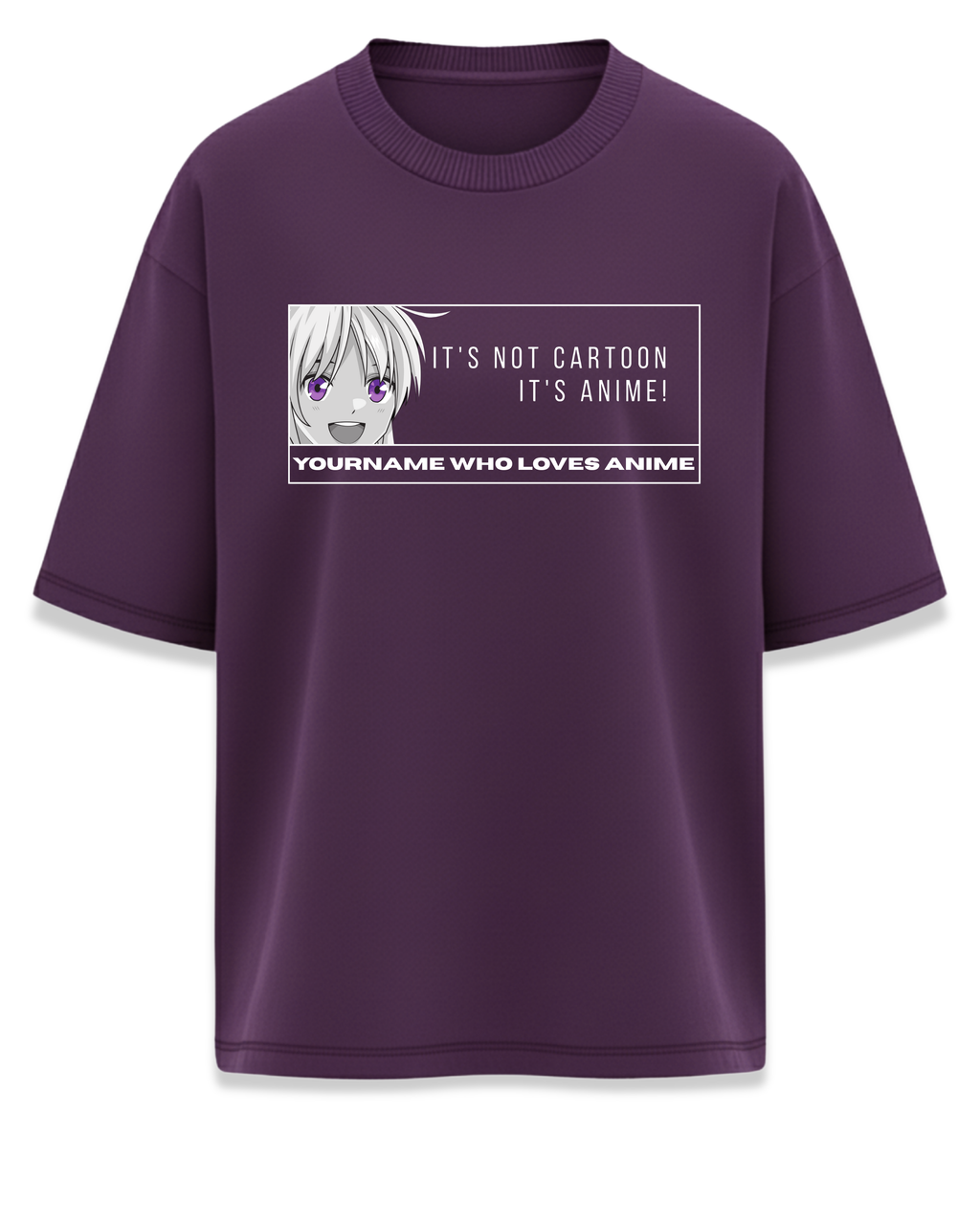 Anime aikō-ka Oversized T-Shirt